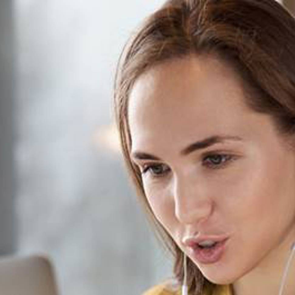 Woman On Video Call